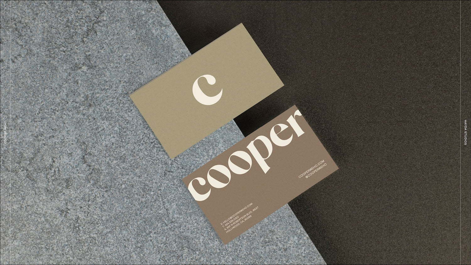business cards for cooper west hollywood