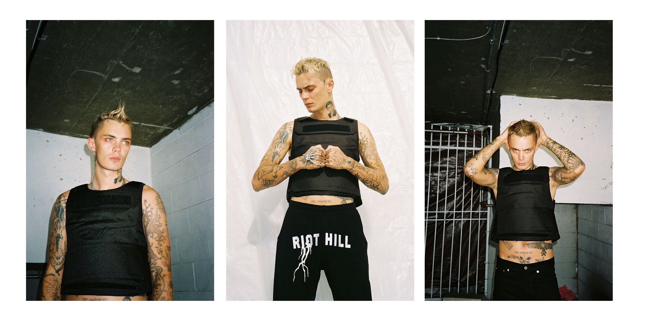 riot hill fw18 fashion punk subversive lookbook collage by kristen bromiley