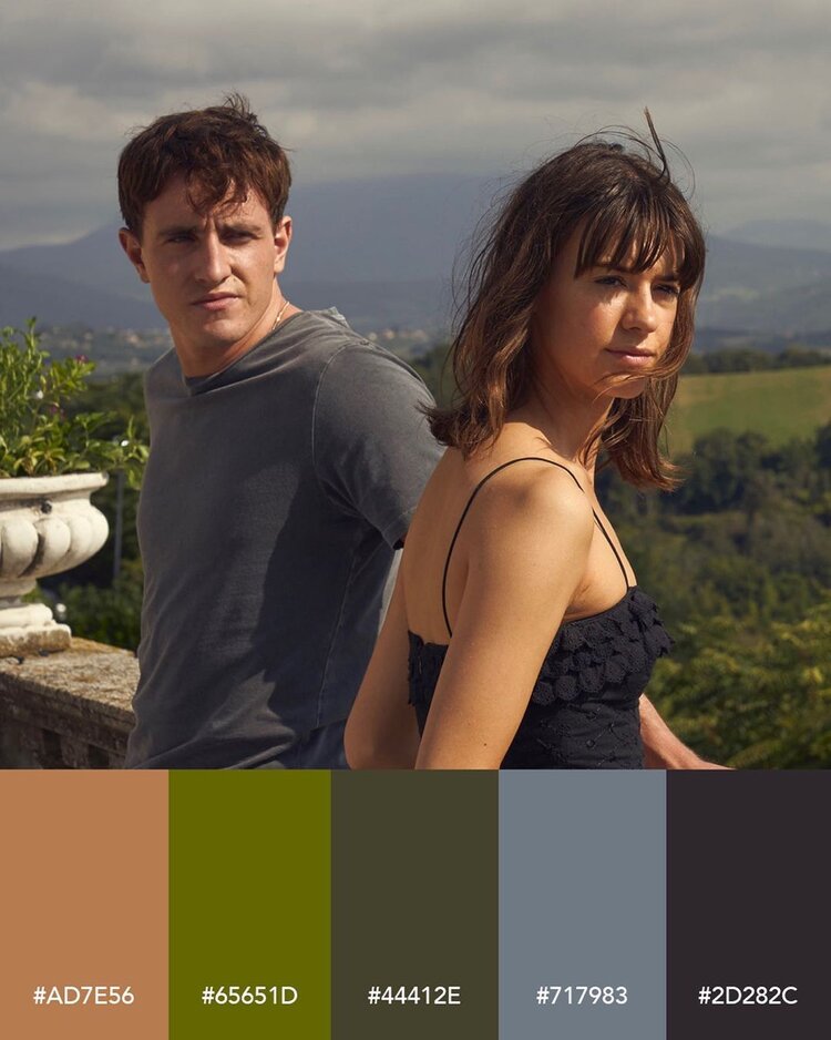 hulu normal people italy scene color palette