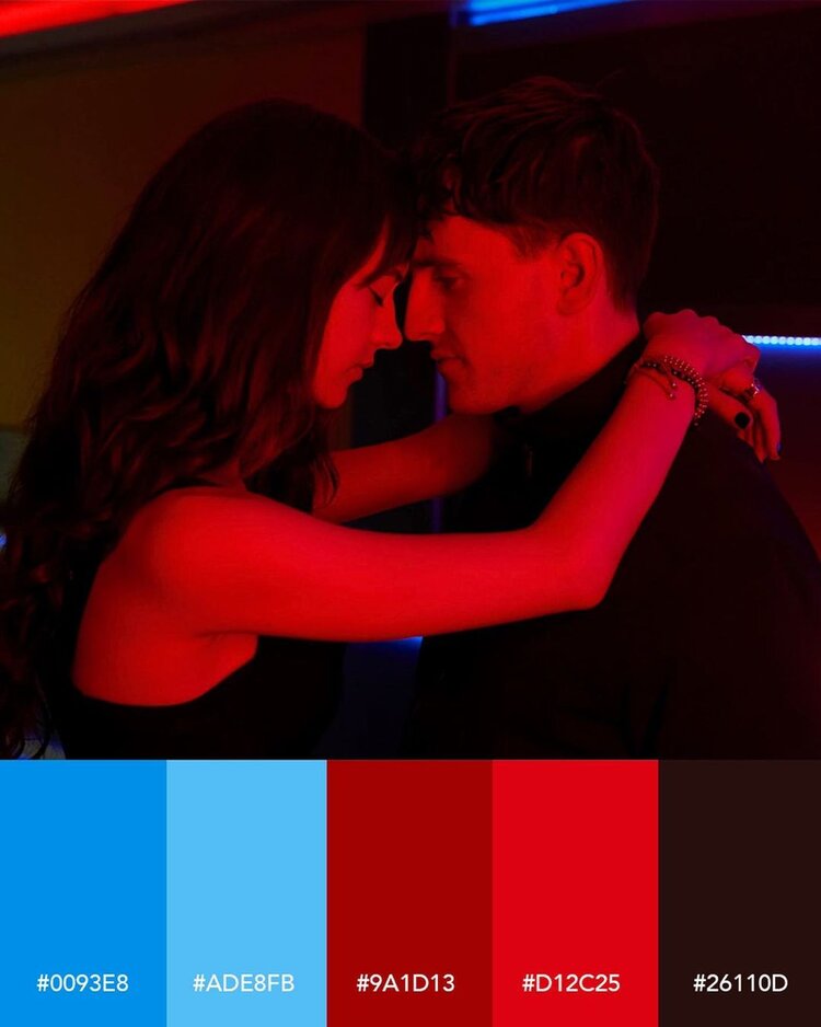 hulu normal people night club scene color palette