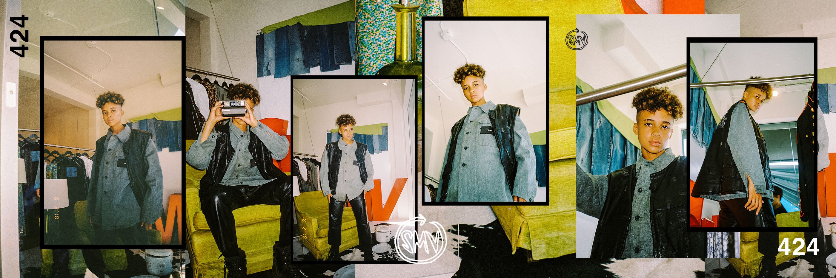 sami miro vintage collection at fourtwofour on fairfax lookbook collage by kristen bromiley