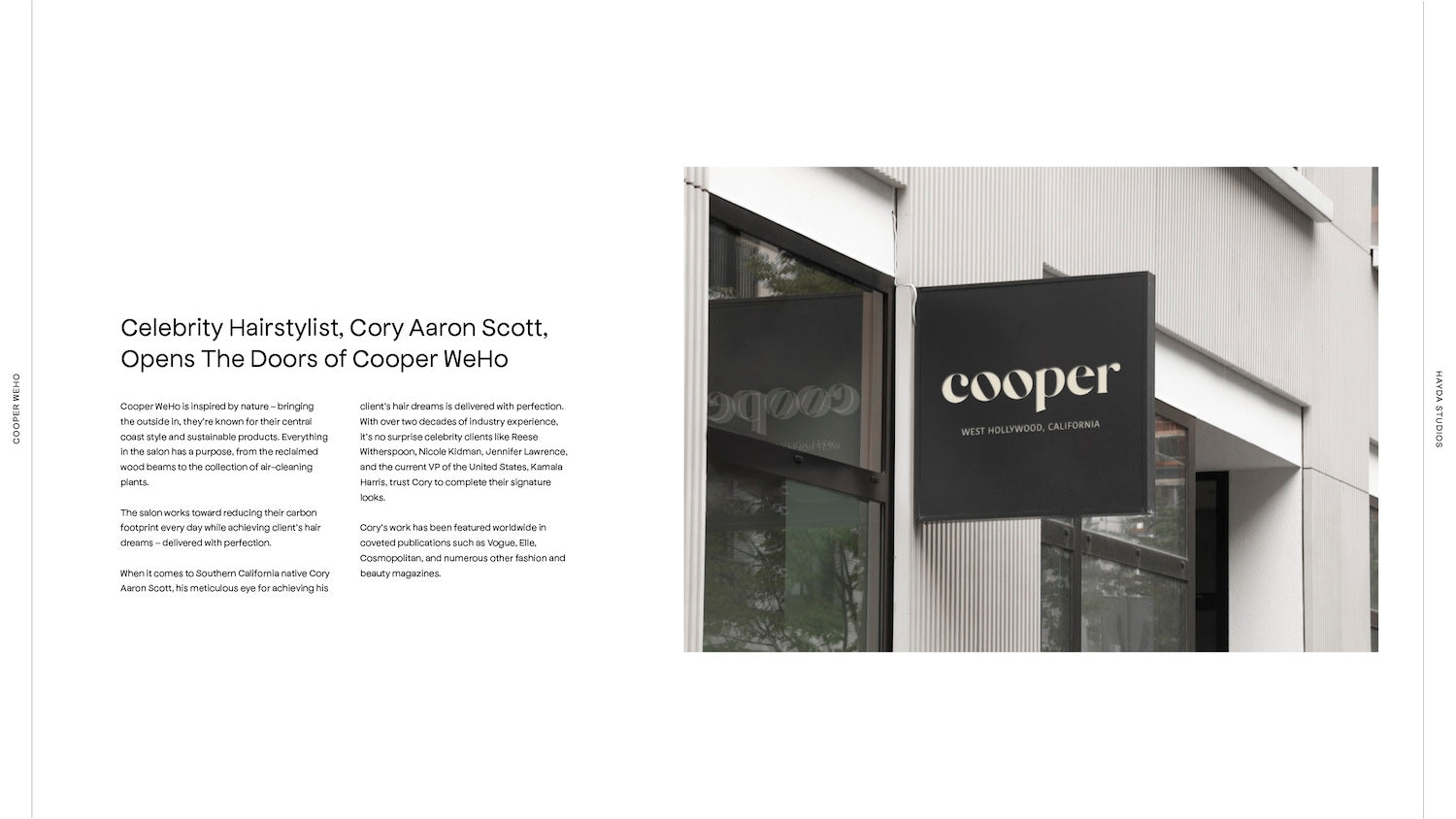 biography about cooper west hollywood