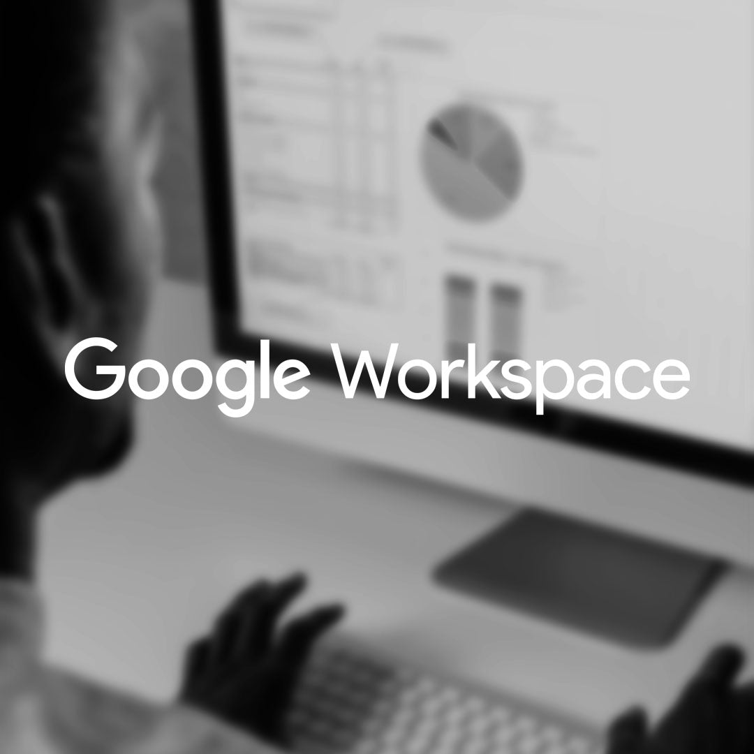 man using google sheets in company google workspace
