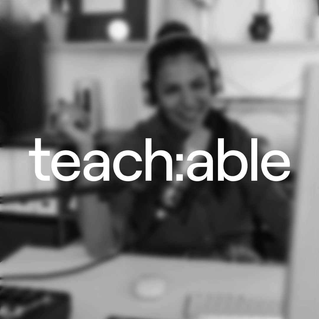 woman recording online course using teachable